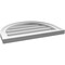 Ekena Millwork Round Top Surface Mount PVC Gable Vent w/ 2"W x 1-1/2"P Brickmould Frame, 22"W x 16"H GVPRT22X1602SN - alternate 5